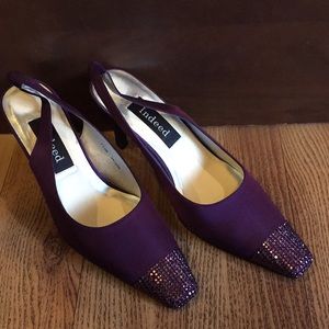 INDEED PURPLE SLING BACKS